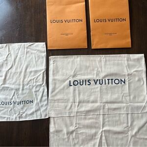 Louis Vuitton Travel Bags in Cream and Orange